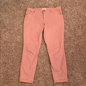 Light pink women’s jeans